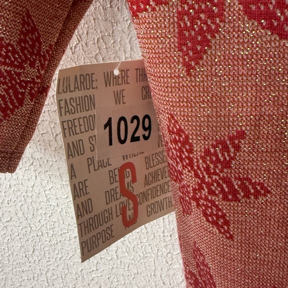 LuLaRoe Nicole Dress Small NWT Red Floral Poinsettia Fit & Flare Scoop Neck SM - Picture 2 of 7